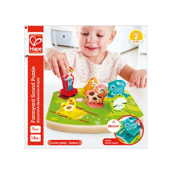 Farmyard Sound Animal Puzzle - 6 sonidos