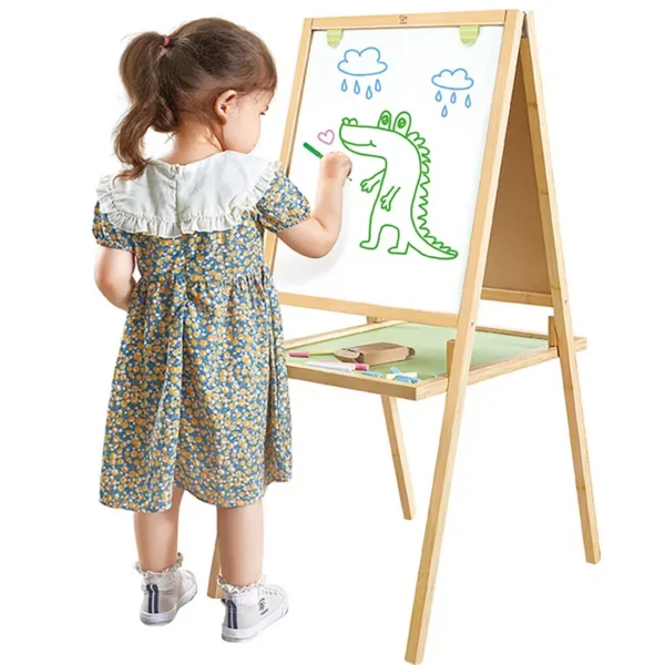 Caballete creativo con doble pizarrón