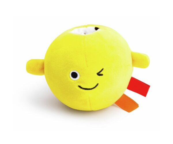 Peluche sensorial con texturas y sonidos