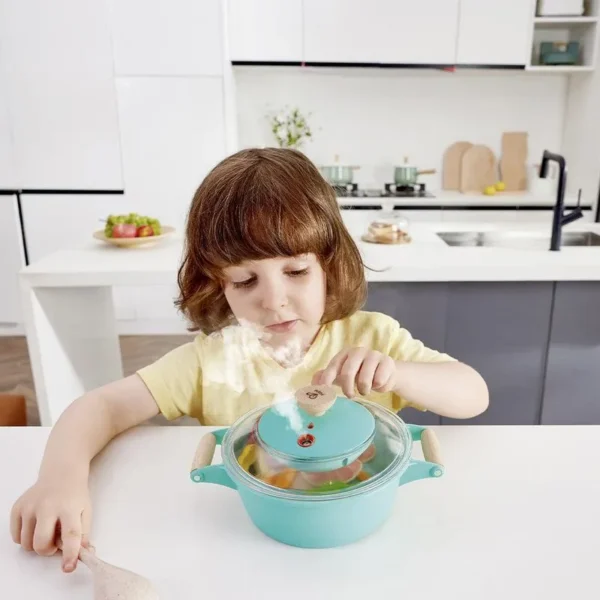 Set de cocina y vapor del pequeño chef