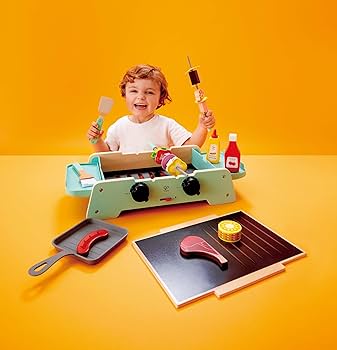 Parrilla de asado y plancha chispeante