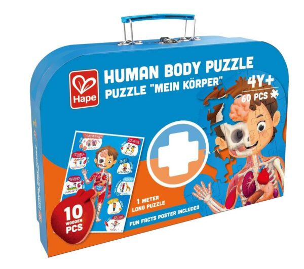 Puzzle Human body de madera - 61 piezas