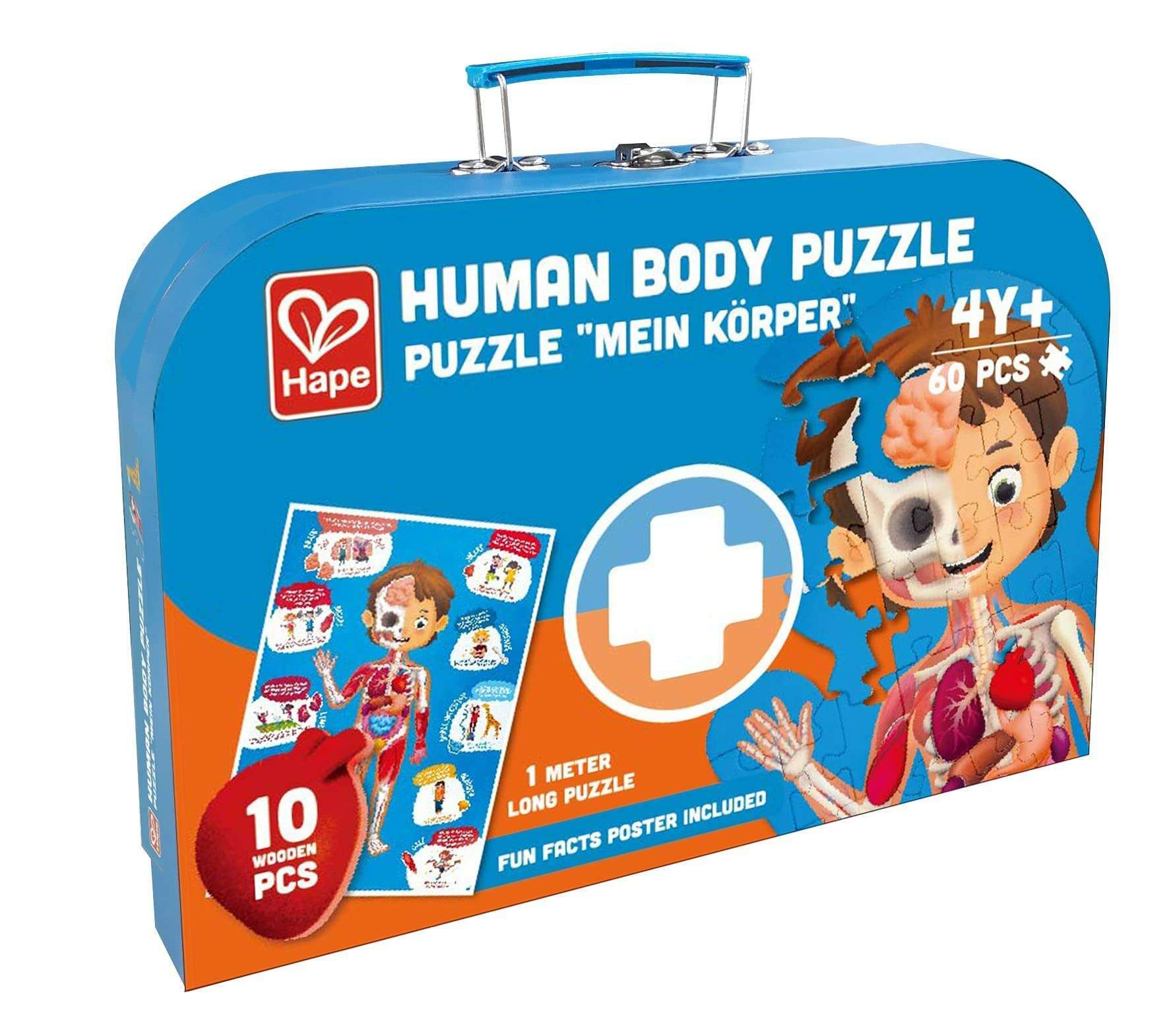 rompecabezas del cuerpo humano de madera Hape
