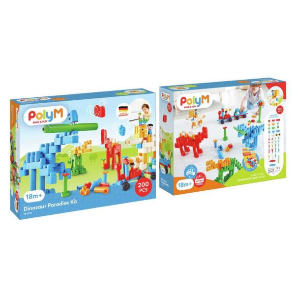 PolyM Dinosaur Paradise Kit 200 pieces