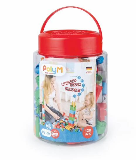 PolyM Set de bloques 128 piezas