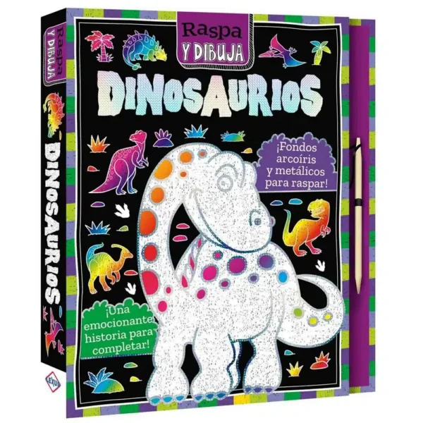 Libro Raspa y dibuja Dinosaurios