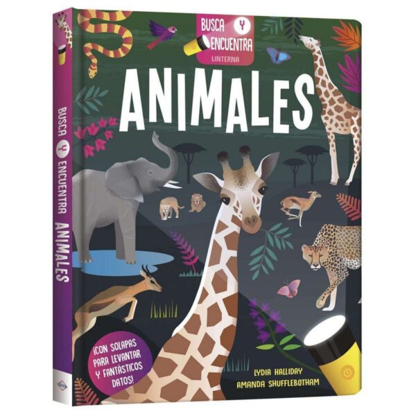 Libro busca y encuentra Linterna mágica Animales
