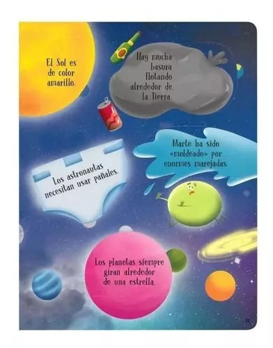 Libro levanta tapitas 60 Increíbles datos curiosos sobre el Espacio