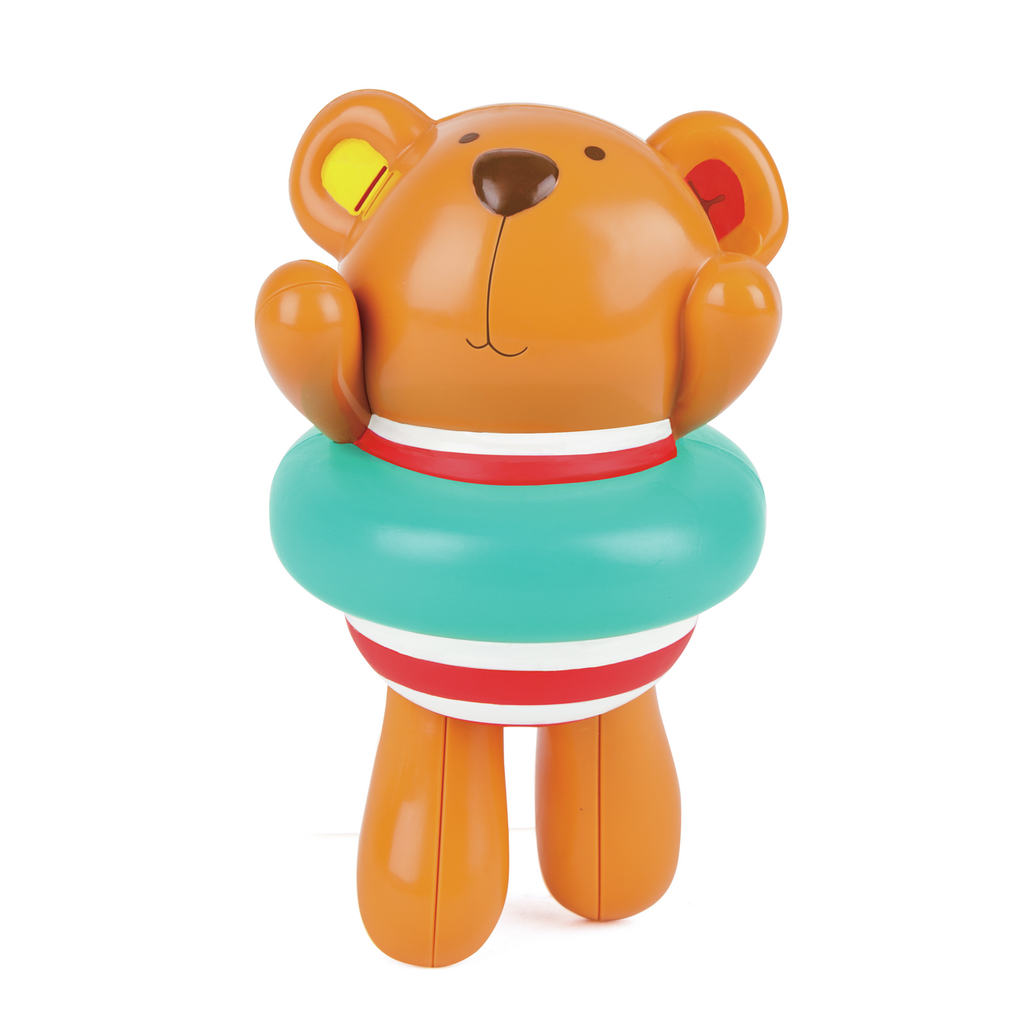 juguete de cuerda para baño osito nadador Hape