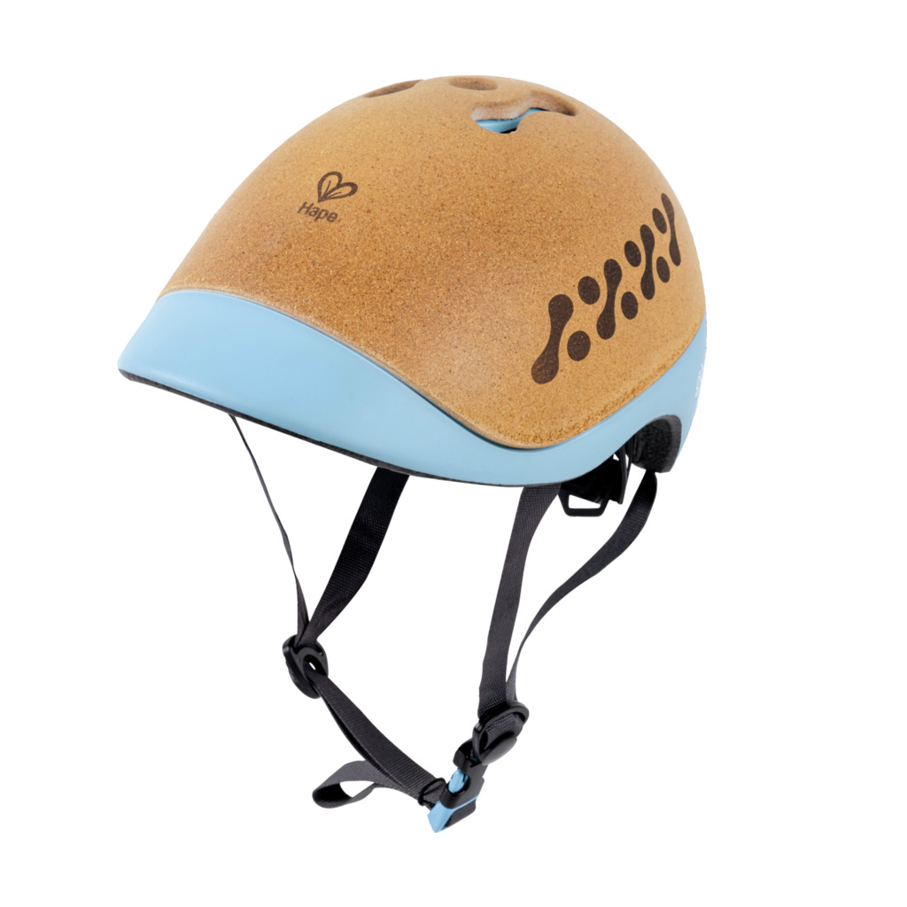 casco de seguridad para niños celeste Hape