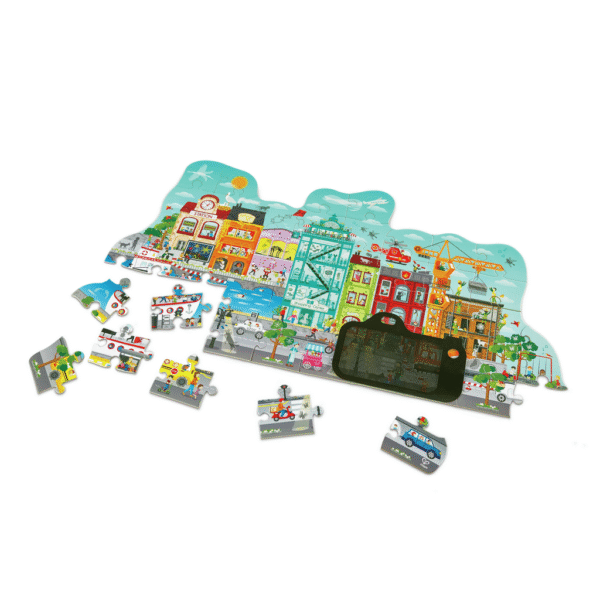 E1629_1.png Animated City Puzzle - 50 piezas