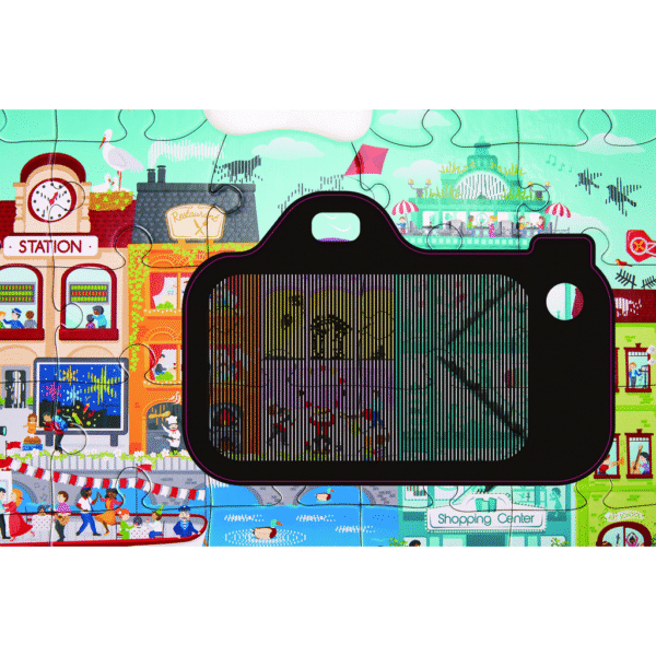 E1629_5.png Animated City Puzzle - 50 piezas