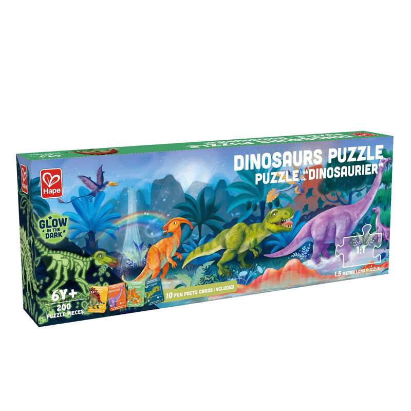 rompecabezas de dinosaurios Hape gigante