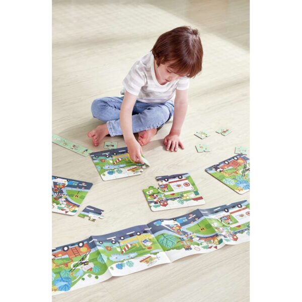 Puzzle de vehículos de rescate 4 en 1