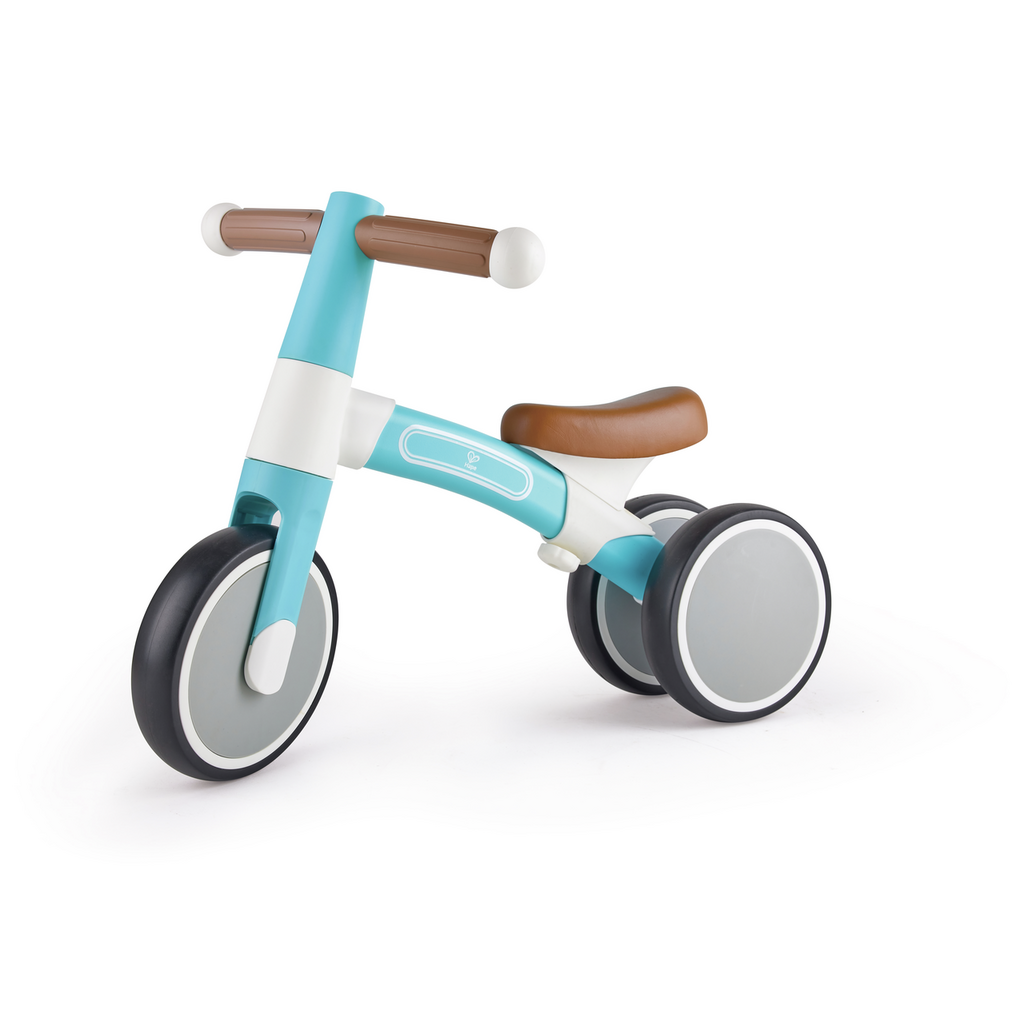 triciclo para niños celeste de aluminio Hape