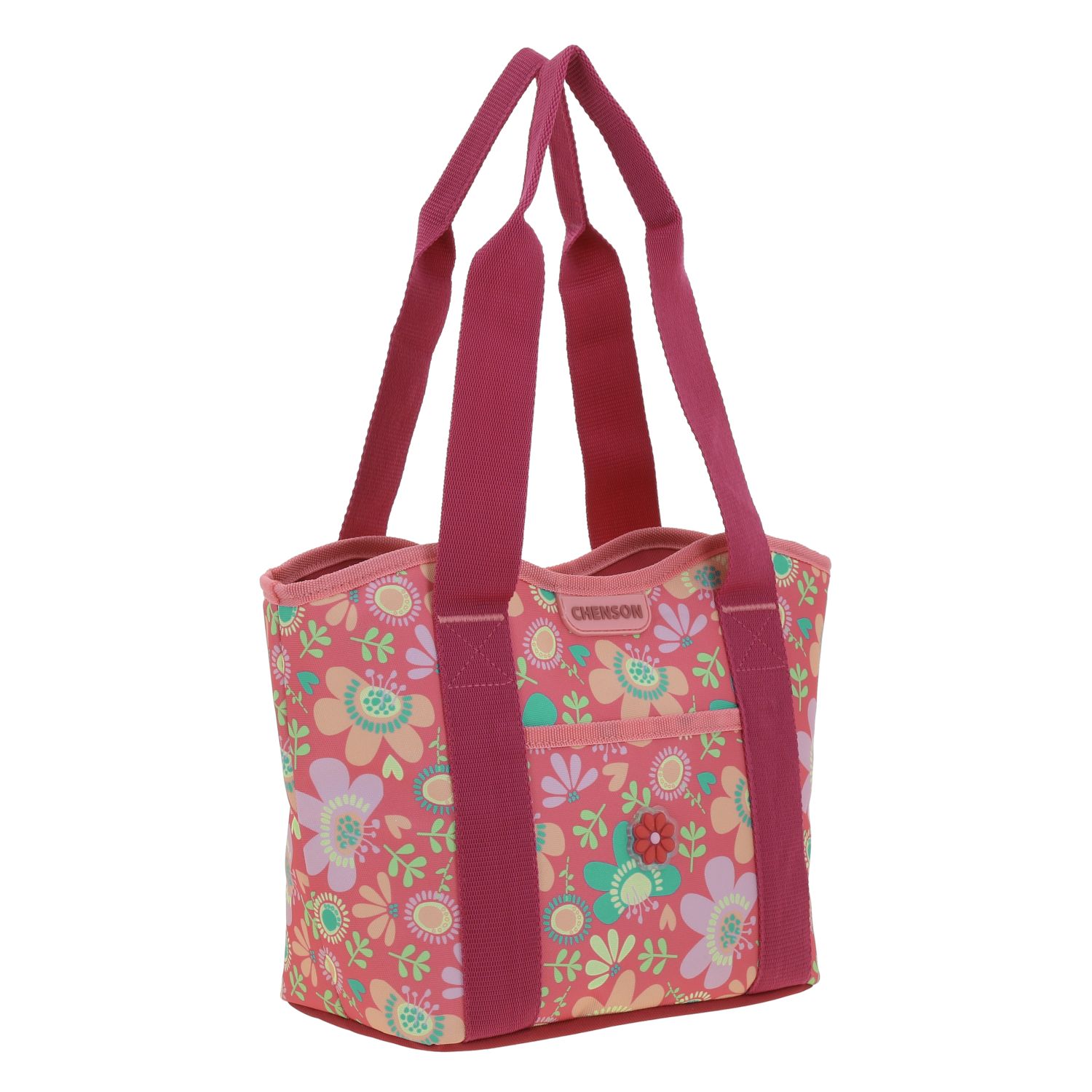 lonchera tipo bolso para niña Chenson flores térmica