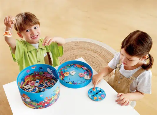 Salvar los mares Juego magnético de pesca 2 en 1