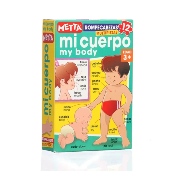 Rompecabezas doble Cuerpo Humano - Inglés y Español