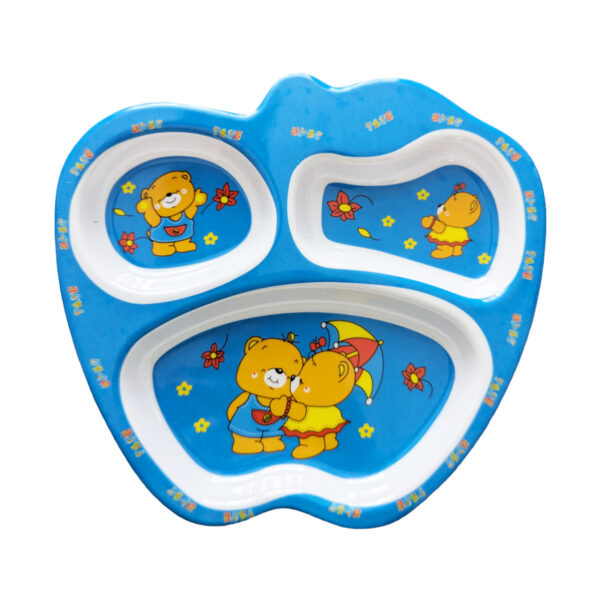 Plato con división de melamina Ositos