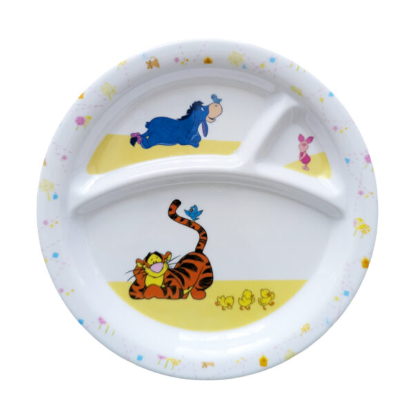 Plato con división de melamina Winnie Pooh
