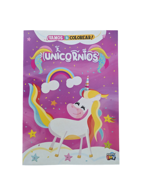 Libro Vamos a colorear Unicornios