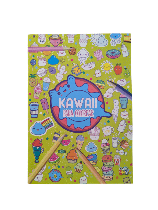 Libro para colorear Kawaii