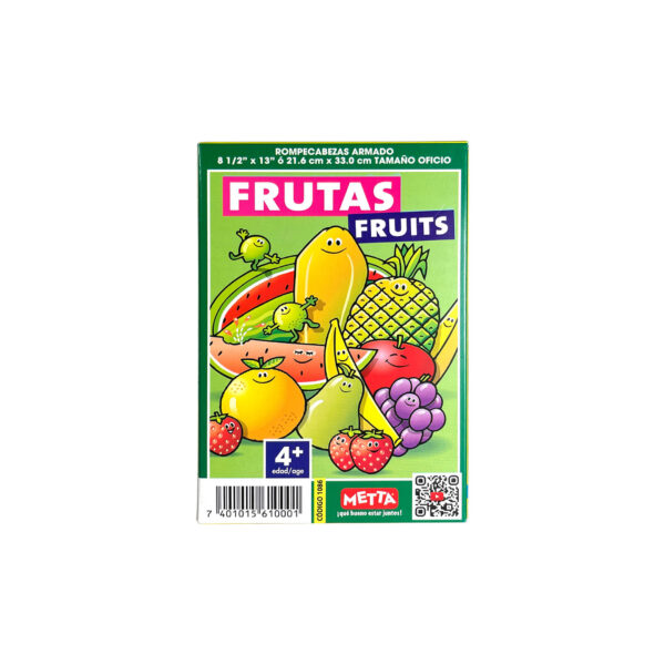 Rompecabezas Verduras y Frutas - Inglés y Español