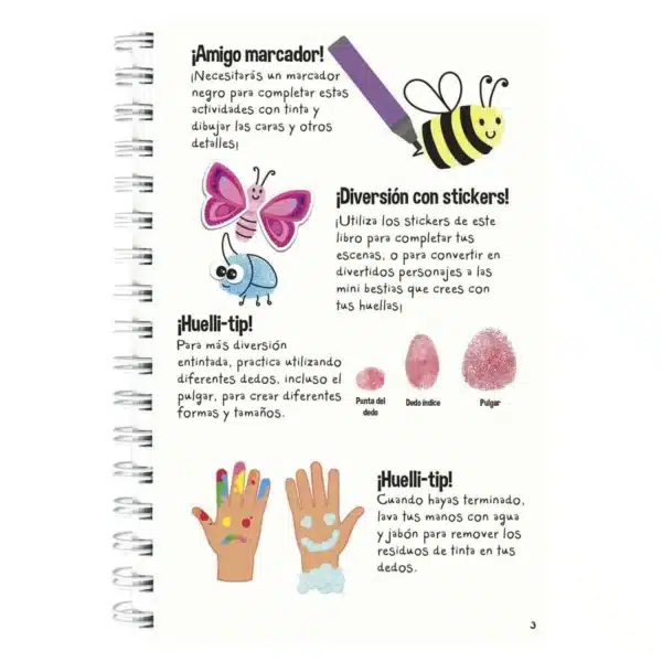 Libro pinta con Huellas mini Bestias