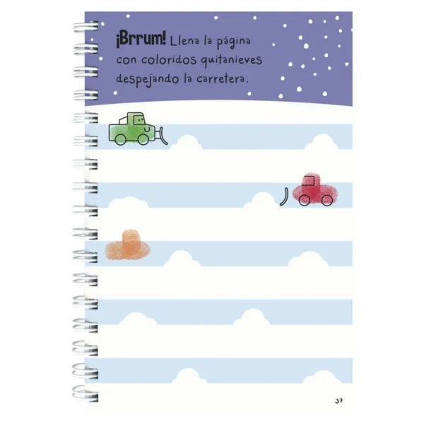 Libro pinta con Huellas Transportes