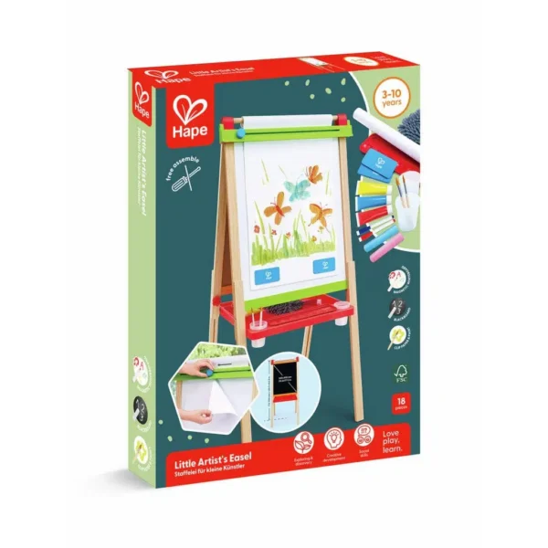Caballete pequeño artista con doble pizarrón