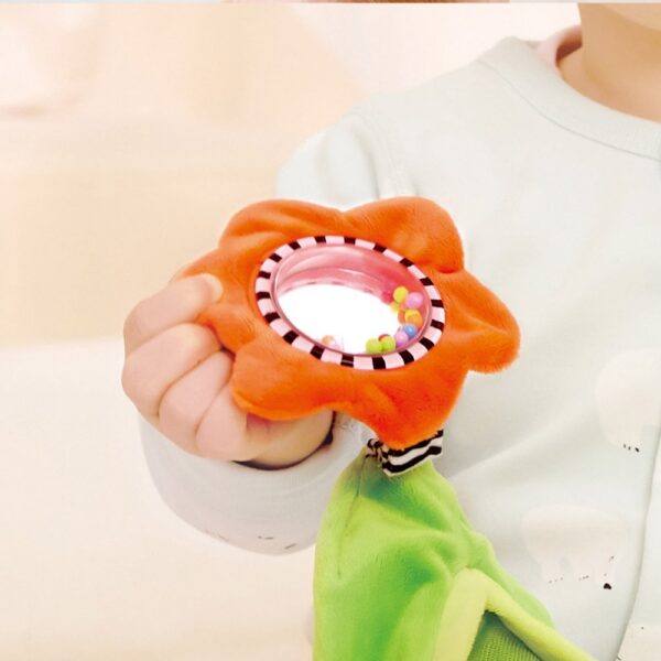 Peluche sensorial con texturas y sonidos