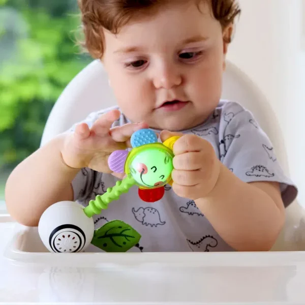 Sonajero de flor con luz