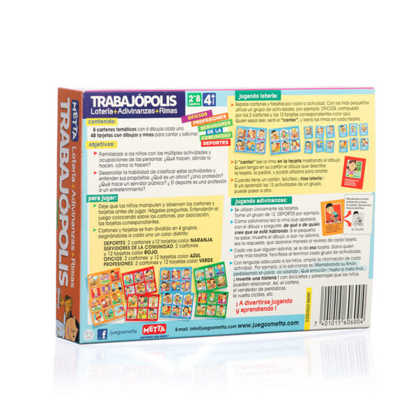 Lotería + Adivinanzas + Rimas Trabajopolis