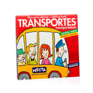 Libro para colorear Transportes – Inglés y Español
