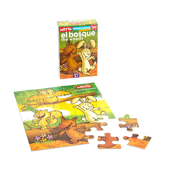 Rompecabezas el Bosque - Inglés y Español
