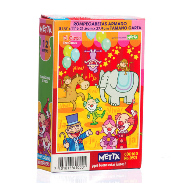 Rompecabezas el Circo - Inglés y Español