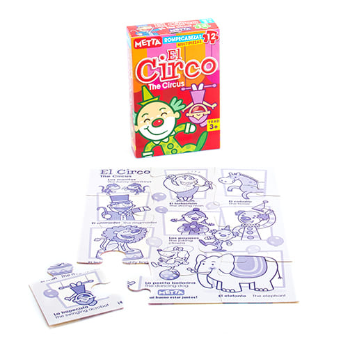 Rompecabezas el Circo - Inglés y Español