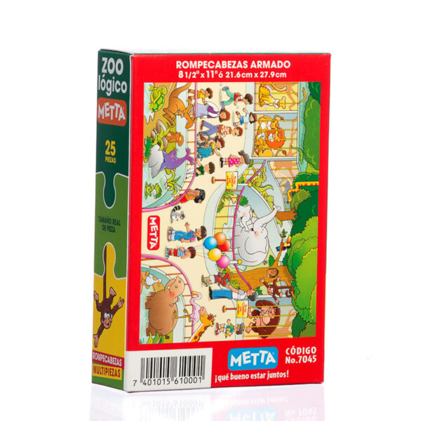 Rompecabezas Zoológico - Inglés y Español