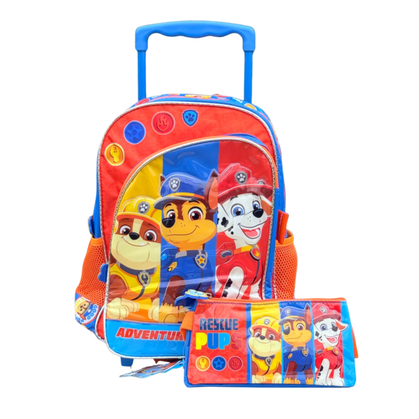 Set Mochila y Estuche Paw Patrol (con rodos)