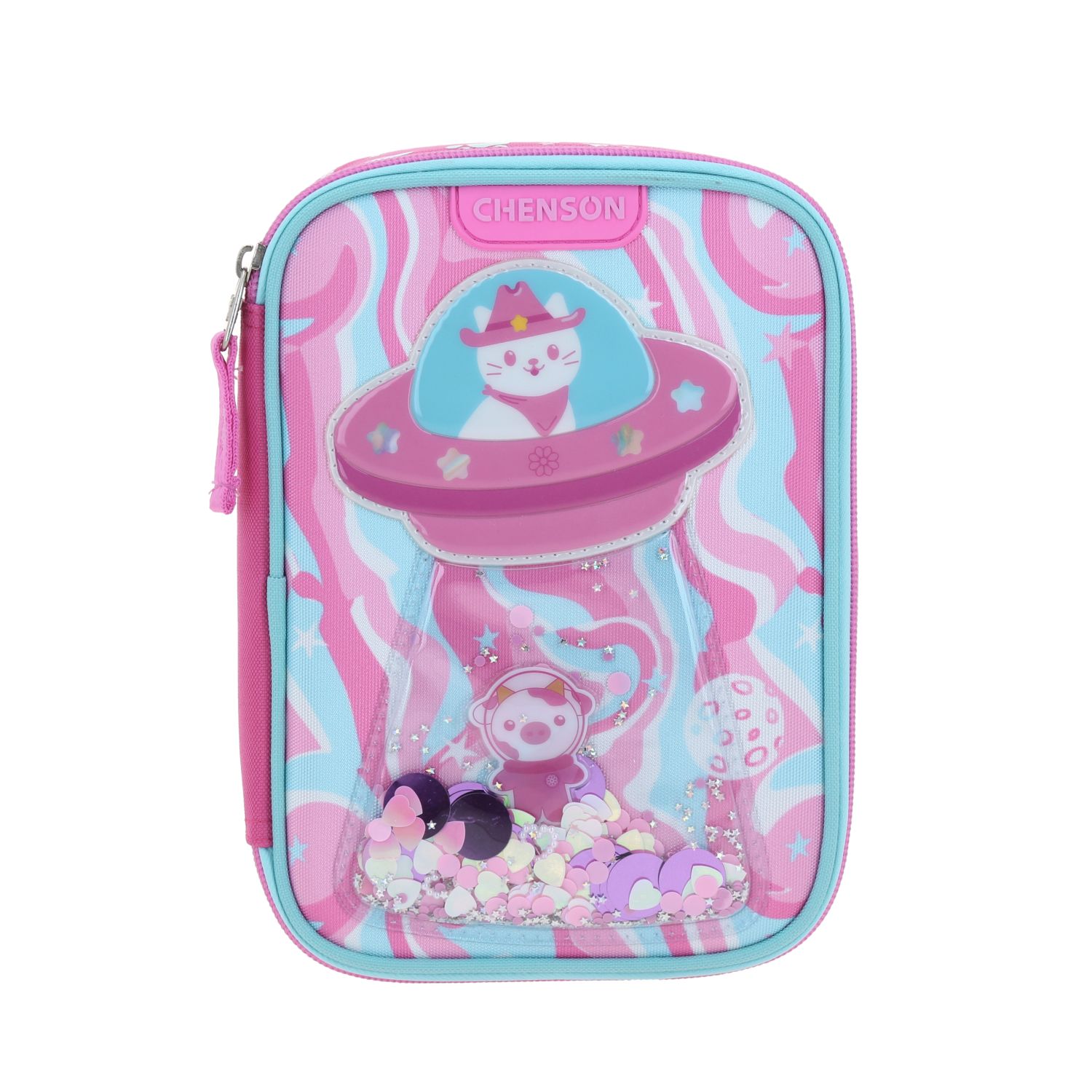 lapicera de gatito astronauta Chenson escolar estuche para niña