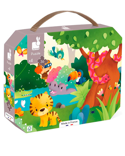 Puzzle Animales Salvajes marca Janod (1 mtetro)