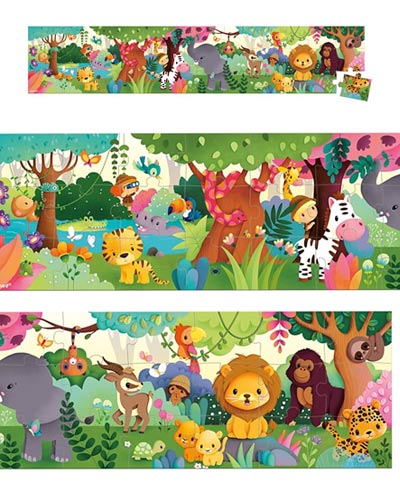 Puzzle Animales Salvajes marca Janod (1 mtetro)