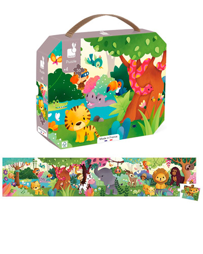 Puzzle Animales Salvajes marca Janod (1 mtetro)