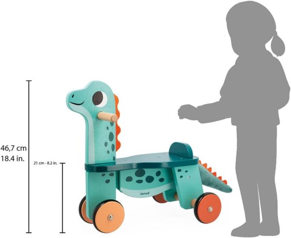 Triciclo - Correpasillos Bebé Dino Portosaurus Janod