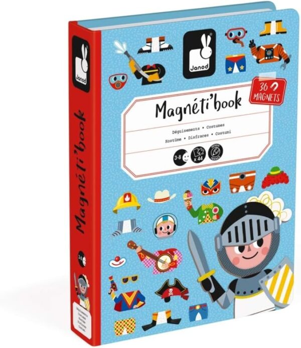 Libro Magneti'book Janod Disfraces (libro magnético 36 piezas)