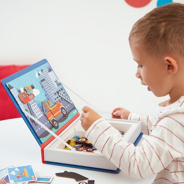 Libro Magneti'book Janod Bombero (libro magnético 60 piezas)