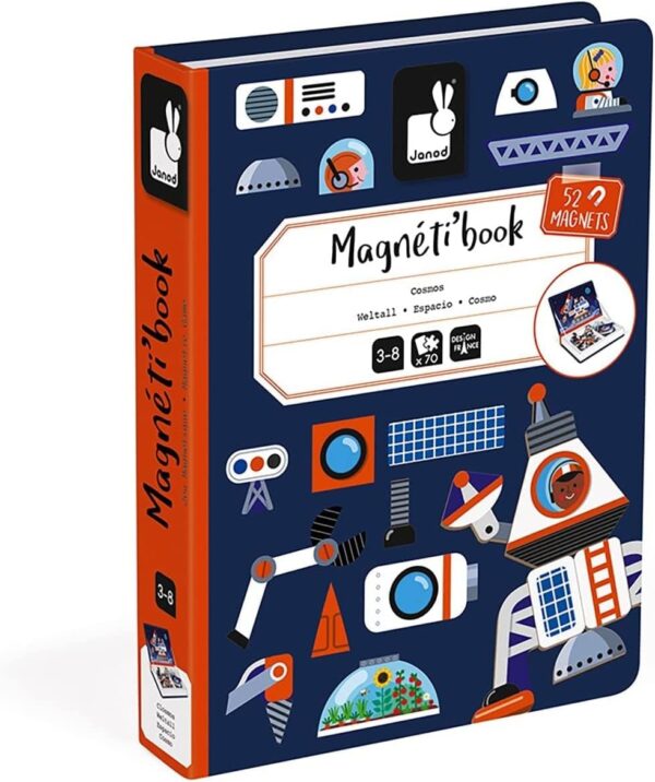 Libro Magneti'book Janod Espacio (libro magnético 52 piezas)