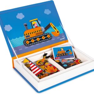Libro Magneti'book Janod Transportes y Vehículos (libro magnético 50 piezas)
