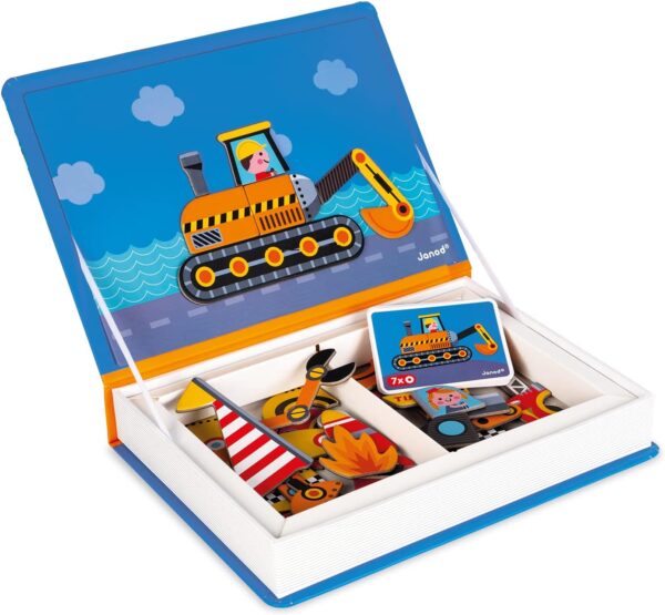 Libro Magneti'book Janod Transportes y Vehículos (libro magnético 50 piezas)