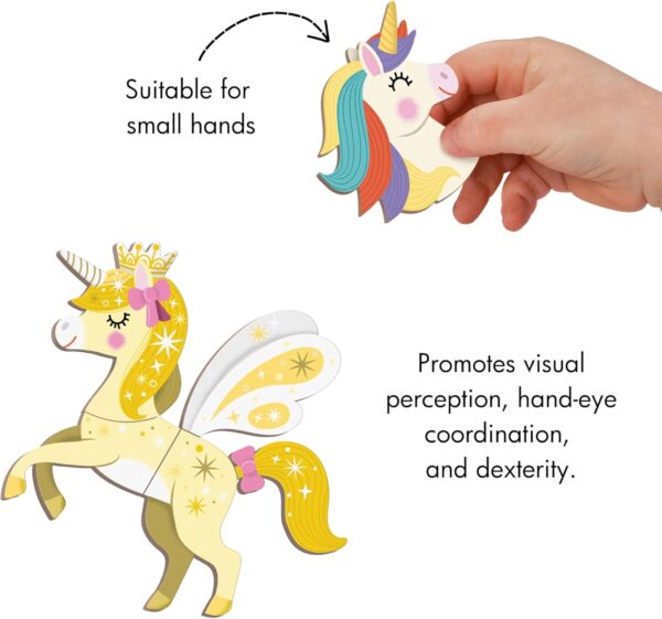 Libro Magneti'book Janod Unicornios (libro magnético 44 piezas)